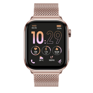 ICE smart 3.0 Rectangular 1.78 Amoled GPS Rose Gold Milanese Strap Watch