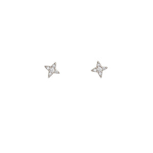 Shine Stud Silver Earrings