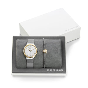 BERING Classic Polished Silver Ladies Gift Set Watch