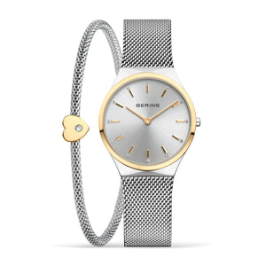 BERING Classic Polished Silver Ladies Gift Set Watch