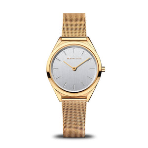 BERING ULTRA SLIM Milanese strap case: gold-coloured 31mm 17031-334