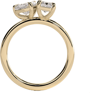 14KY 1.50ct Lab Grown Diamond Toi Et Moi Ring