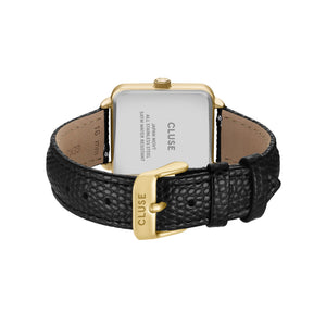 CLUSE La Tetragone Multifunction Leather Black Lizard/Gold