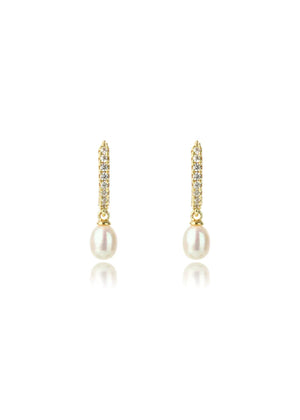 GEORGINI Oceans Bondi FWP Gold Earrings IE1110G