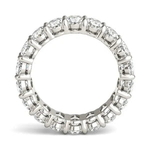 14K White Gold (G-VS) Oval Lab Grown Diamond Couture Classic Eternity Ring