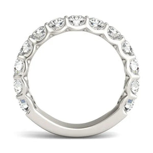 14K White Gold (G-VS) Round Lab Grown Diamond Ring