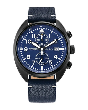 CITIZEN EcoDrive Men's Chronograph Leather CA7048-08L