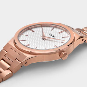 CLUSE Vigoureux 33 Rose Gold/Snow White Rose Gold CW0101210001
