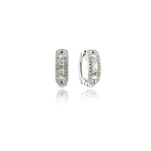 JASMINE HOOP EARRINGS SILVER