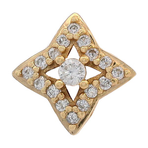 GEORGINI MIDNIGHT VELVET FAIRWATER PETITE EARRINGS GOLD