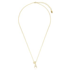 LUXURY LETTERS A INITIAL PENDANT GOLD