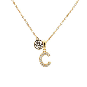 LUXURY LETTERS C INITIAL PENDANT GOLD