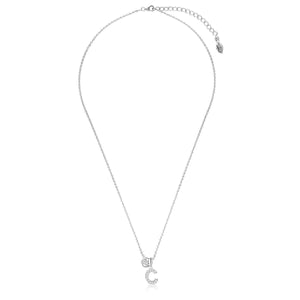 LUXURY LETTERS C INITIAL PENDANT SILVER