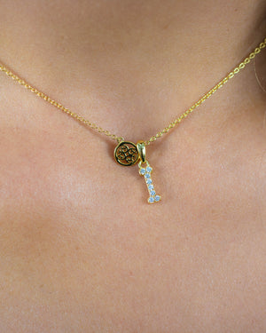 LUXURY LETTERS I INITIAL PENDANT GOLD