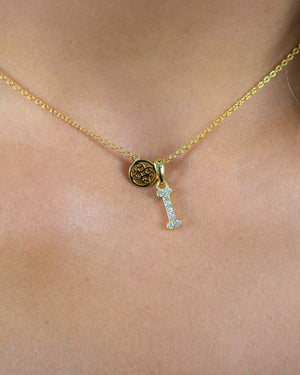 LUXURY LETTERS I INITIAL PENDANT GOLD