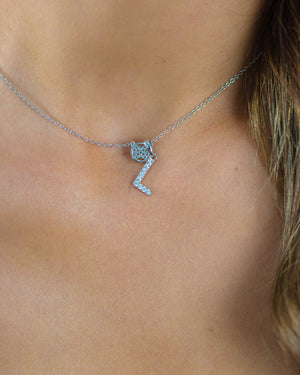 LUXURY LETTERS L INITIAL PENDANT SILVER