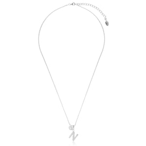 LUXURY LETTERS N INITIAL PENDANT SILVER