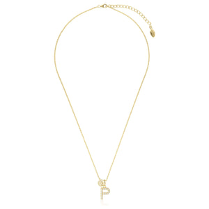 LUXURY LETTERS P INITIAL PENDANT GOLD