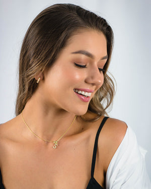LUXURY LETTERS S INITIAL PENDANT GOLD