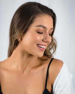LUXURY LETTERS S INITIAL PENDANT GOLD