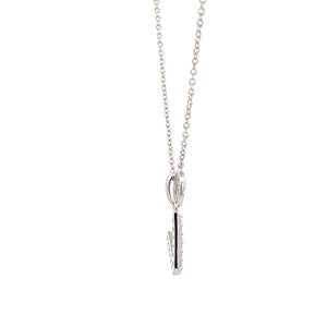 LUXURY LETTERS V INITIAL PENDANT SILVER