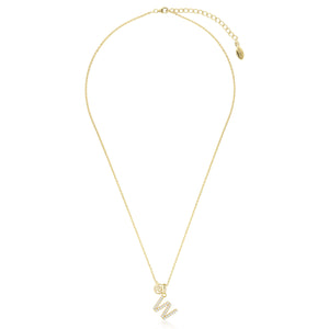 LUXURY LETTERS W INITIAL PENDANT GOLD