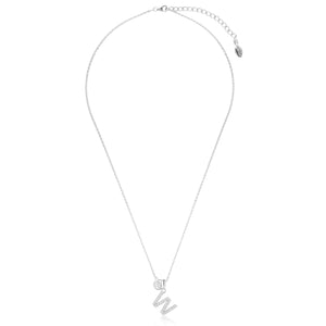 LUXURY LETTERS W INITIAL PENDANT SILVER