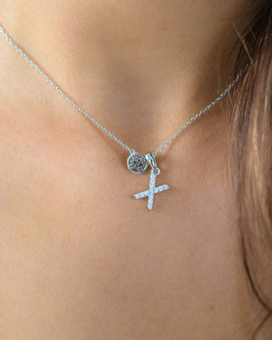 LUXURY LETTERS X INITIAL PENDANT SILVER