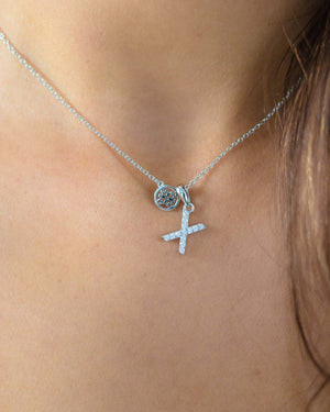 LUXURY LETTERS X INITIAL PENDANT SILVER