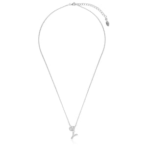 LUXURY LETTERS Y INITIAL PENDANT SILVER