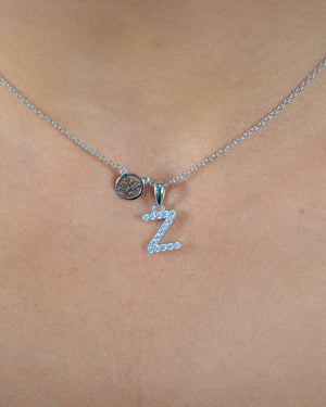 LUXURY LETTERS Z INITIAL PENDANT SILVER