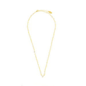 SWEETHEART HEART CHAIN NECKLACE GOLD
