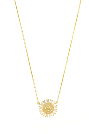 MY ONLY SUNSHINE BAGUETTE PENDANT GOLD
