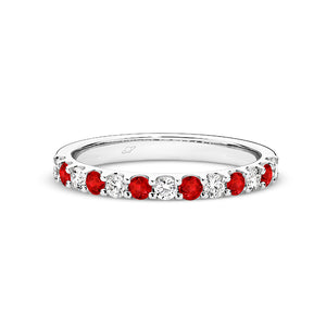 Ruby and Diamond Eternity Ring