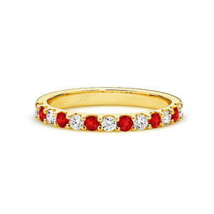 Ruby and Diamond Eternity Ring