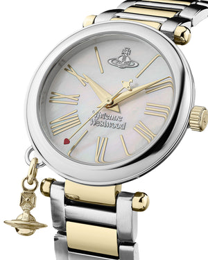 Vivienne Westwood Mother Orb Two Tone Strap Watch