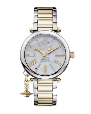 Vivienne Westwood Mother Orb Two Tone Strap Watch