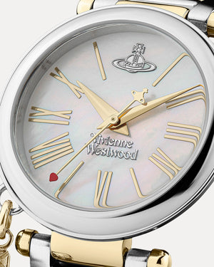 Vivienne Westwood Mother Orb Two Tone Strap Watch