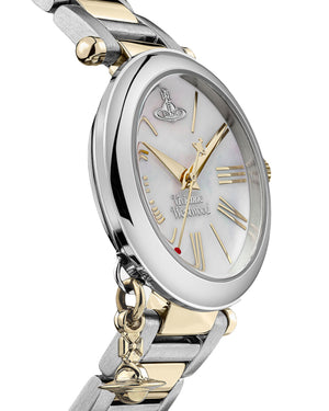 Vivienne Westwood Mother Orb Two Tone Strap Watch