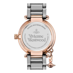 Vivienne Westwood Kensignton Watch Grey Dial & Titanium Plated Ceramic Bracelet