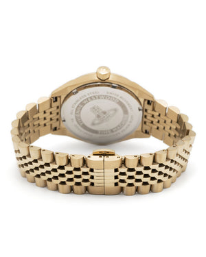 Vivienne Westwood Lady Sydenham 39mm Gold & Pink Watch