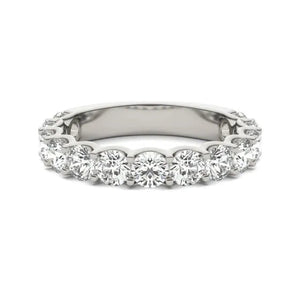 14K White Gold (G-VS) Round Lab Grown Diamond Ring