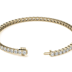 14K Gold 4.00 CTW Lab Diamond (G/Vs) Tennis Bracelet AGI Certified