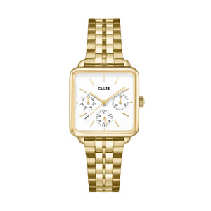 CLUSE La Tetragone Multifunction White/Gold Link