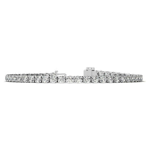 14K/Sterling Silver Lab Grown Diamond Tennis Bracelet 6.00CTW