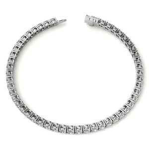 14K/Sterling Silver Lab Grown Diamond Tennis Bracelet 6.00CTW