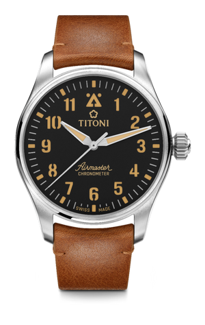 TITONI Airmaster Titanium Chronometer Automatic Gents Watch 73906 T-ST-723