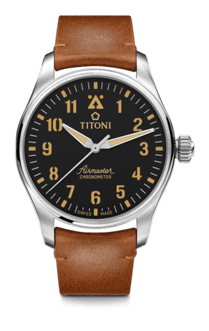 TITONI Airmaster Titanium Chronometer Automatic Gents Watch 73906 T-ST-723