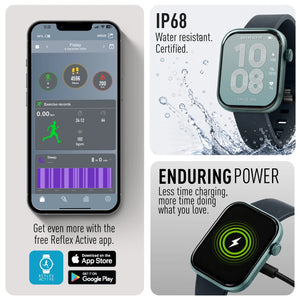 Reflex Active SPECTRA 300 S LITE - Amoled, Blue Aluminium Bezel, Grey Silicone Strap