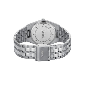 CLUSE Retro 70's Steel Silver Link/Sage Green